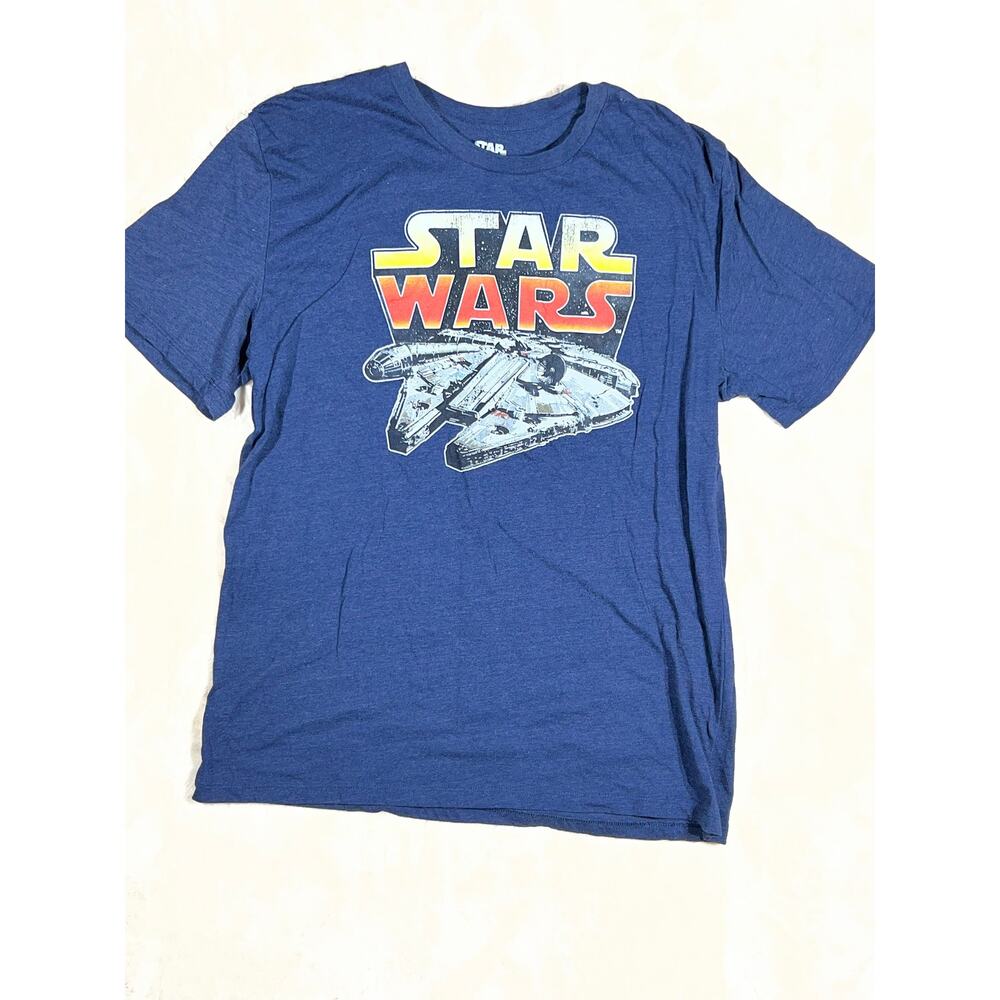Star Wars Millennium Falcon T-Shirt Mens XXL Navy Graphic Tee NWOT Disney